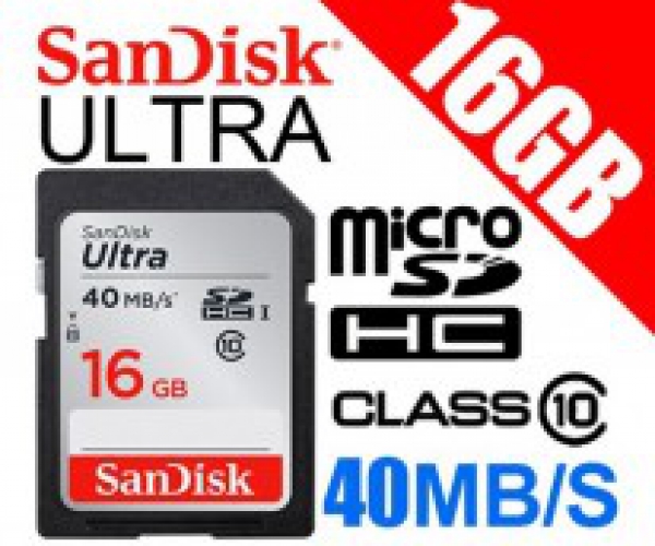 Thẻ Nhớ Sandisk SDHC 16GB ULTRA Class10