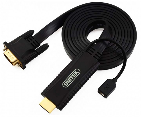 CÁP HDMI CHUYỂN CỔNG VGA (K) VÀ MICRO USB (Y - 5303)