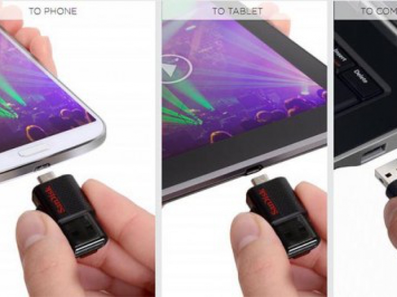 USB 32Gb OTG Drive 2 Đầu Cắm Micro-USB Cho Smartphone, Tablet, Máy Tính