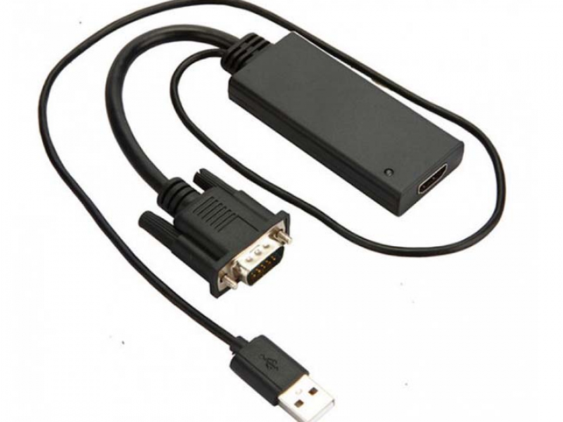 Cáp chuyển đổi từ cổng HDMI cho ra VGA và USB
