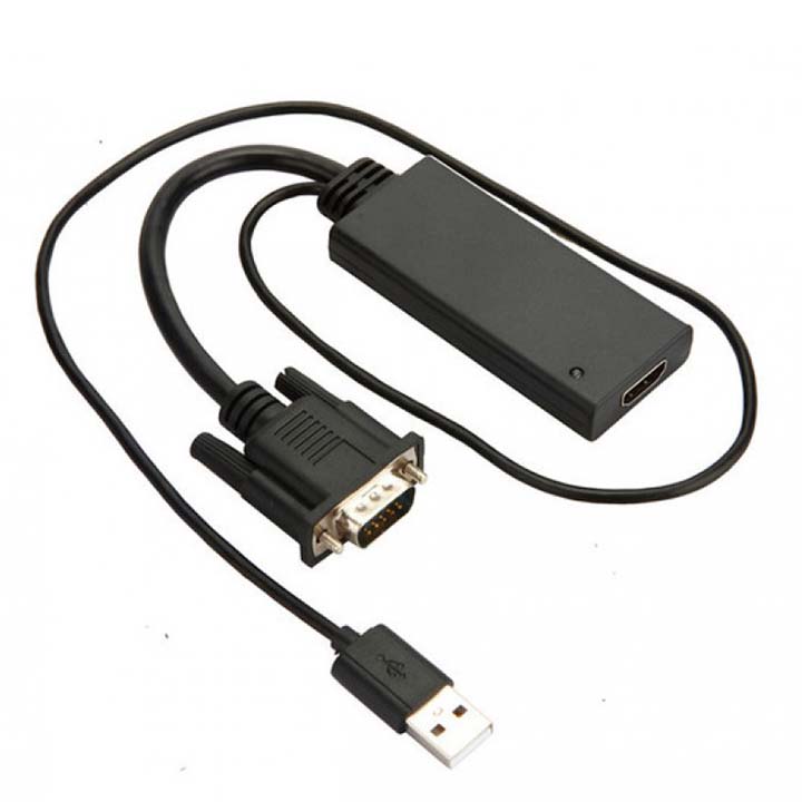 Cáp chuyển đổi từ cổng HDMI cho ra VGA và USB