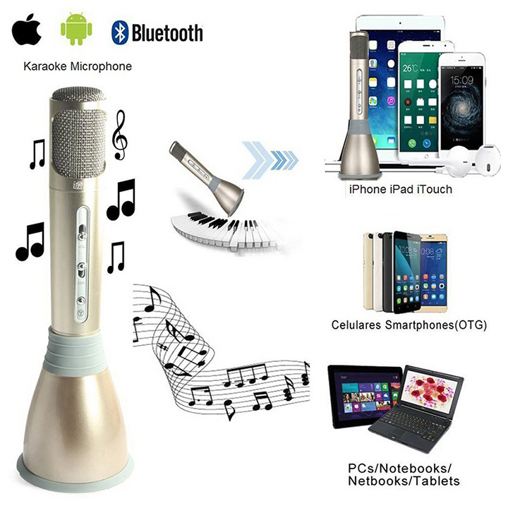 Micro Loa Karaoke Bluetooth Cho Smartphone